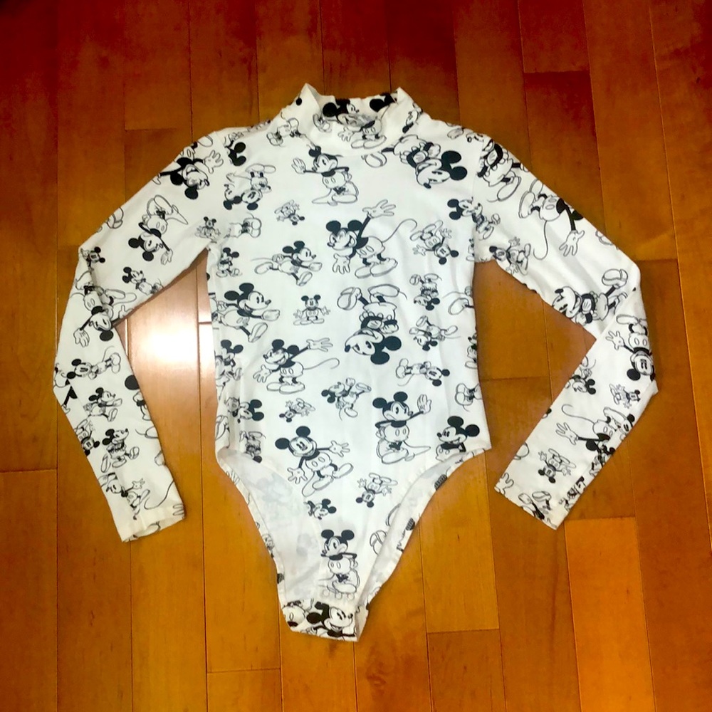 S O L D Mickey & Co. X Forever 21 White Bodysuit - Picture 1 of 3